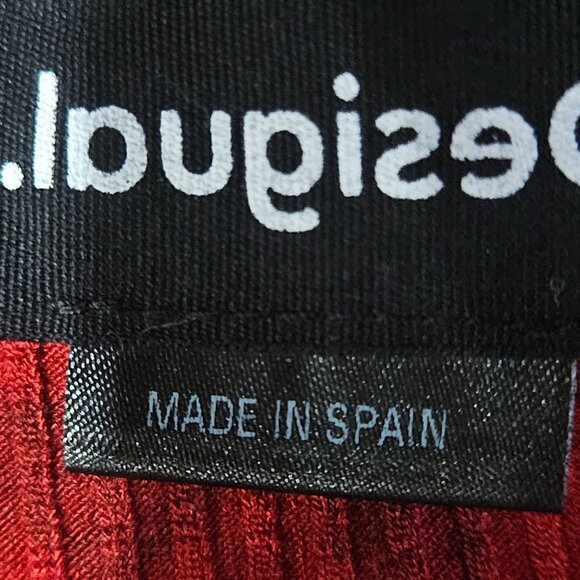 Desigual Women’s Leopard Mini Dress Red M Animal Print Whimsygoth Art-to-Wear - Picture 5 of 10